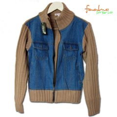 Jeans Strick Jacke