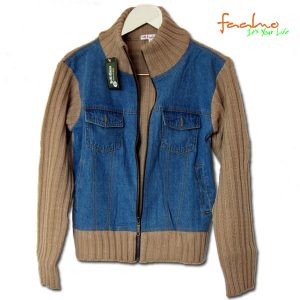 Jeans Strick Jacke