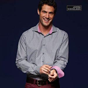 Men Stripes Hemd