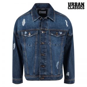 Ripped Denim Jacke