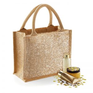Shimmer Jute Mini Gift Bag